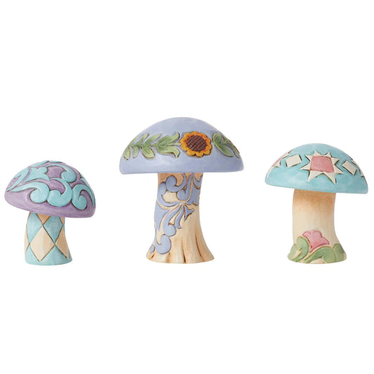 Jim Shore Set of 3 Mushrooms
