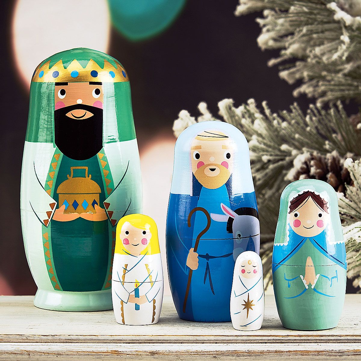 Wooden Nativity Set