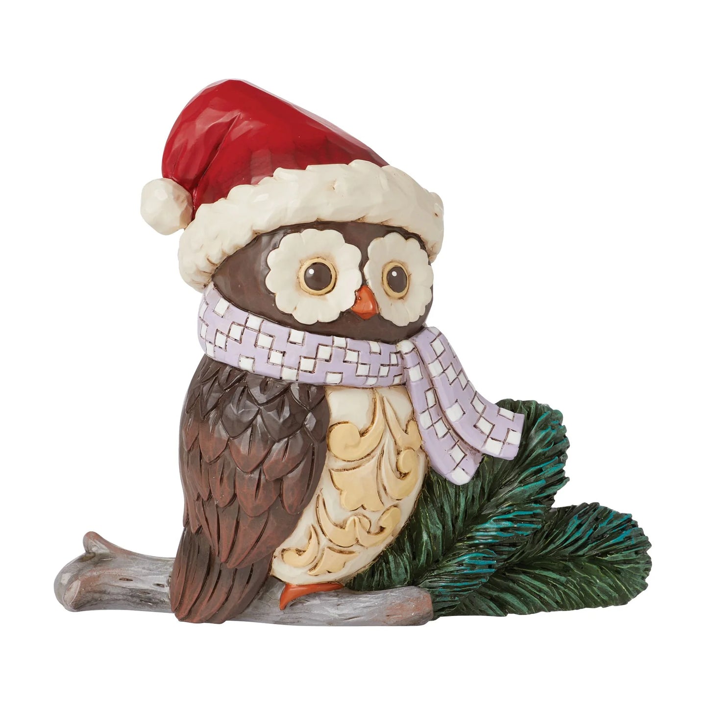 Owl Wearing Santa Hat Mini Jim Shore