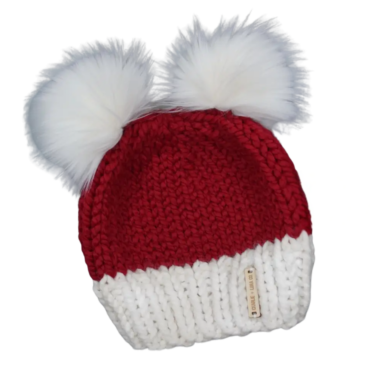Santa Double Pom Beanie