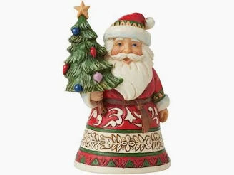 Santa holding Tree Jim Shore