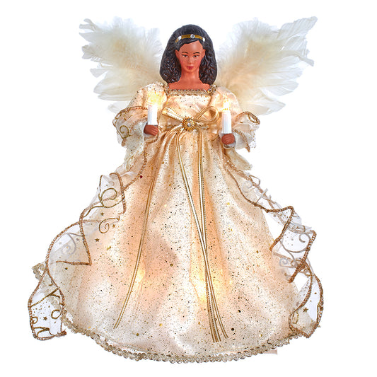 12" Black Angel Tree Topper
